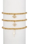 Eye Candy La Brinley Bracelet Set In Gold