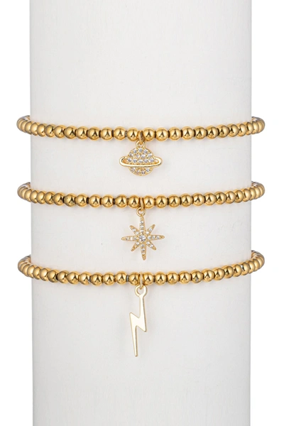 Eye Candy La Brinley Bracelet Set In Gold