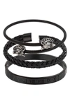 EYE CANDY LA BLACK LEO 3 PIECE BRACELET SET