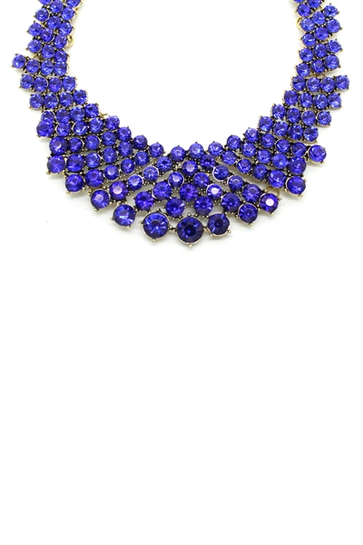 Eye Candy La Luxe Collection Crystal Necklace In Blue