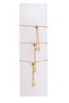 Eye Candy La Snake Eye Bracelet Set In Gold