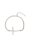 Eye Candy La Men's Carson Titanium Cross Chain Bracelet In Gold