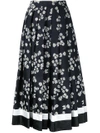 MACGRAW DAISY CHAIN SILK SKIRT,D02012122364