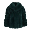 Wanan Touch Love Green Fox Fur Jacket