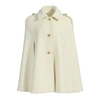 Wanan Touch Poncho Dinar White Mixed Cashmere