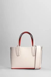 CHRISTIAN LOUBOUTIN CHRISTIAN LOUBOUTIN CABATA MINI HAND BAG IN ROSE-PINK LEATHER