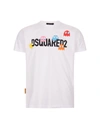 DSQUARED2 DSQUARED2 PAC-MAN CIGARETTE T-SHIRT IN WHITE