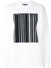 ALEXANDER WANG ALEXANDER WANG BARCODE LOGO SWEATSHIRT - BLACK,1W271203U3FB7246P1712178516