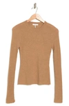 Rag & Bone Emily Ribbed Wool Sweater In Camel