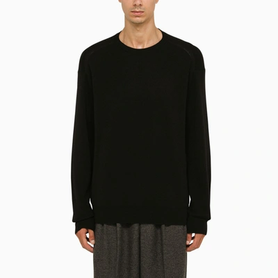 Roberto Collina Fine-ribbed Jumper In Black