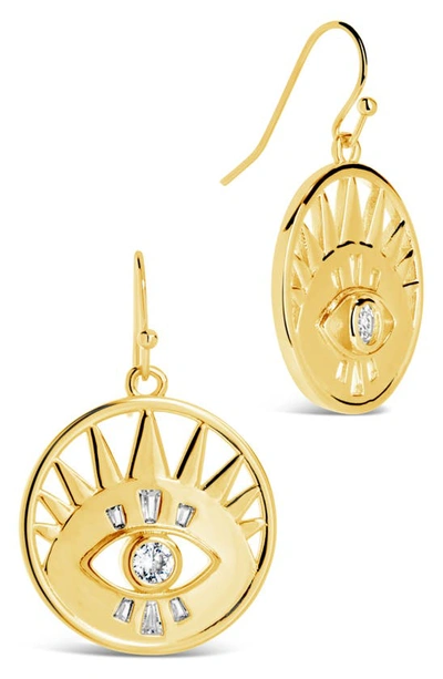 Sterling Forever Mahana Drop Earrings In Gold
