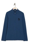 Travismathew Washington 1/4 Zip Pullover Sweater In Heather Estate Blue