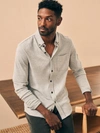 Faherty Legend&trade; Sweater Shirt (single Pocket) In Fossil Grey Twill