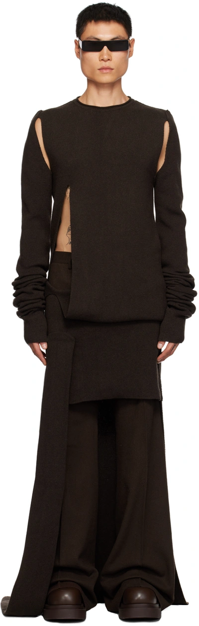 Rick Owens Brown Banana Jumper In 04 Brown