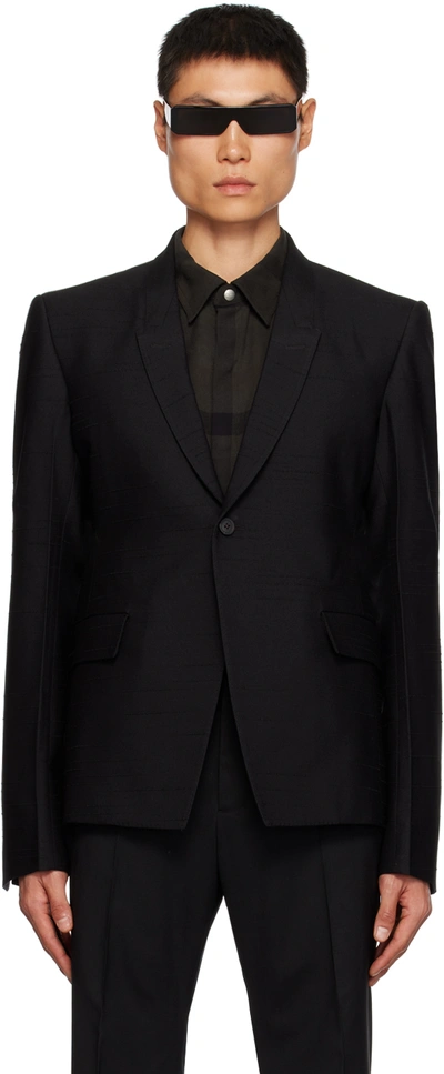 Rick Owens Soft Buttoned Blazer In Black