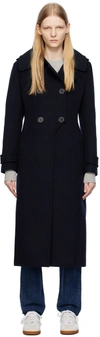 Mackage Navy Elodie Coat In Black