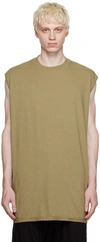 RICK OWENS DRKSHDW KHAKI TARP T-SHIRT