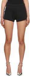 Heron Preston Elastic Waist Shorts In Black White