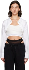 ALEXANDER WANG T WHITE LAYERED SHIRT