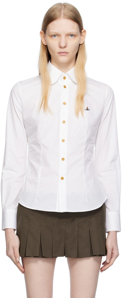 Vivienne Westwood White Toulouse Shirt In A401 White