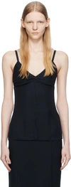 Totême Navy Darted Camisole In 016 Navy