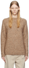 Totême Beige Raglan Sweater In 073 Beige Melange