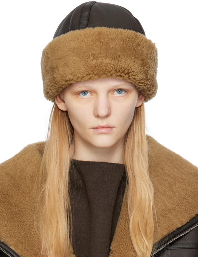 TOTÊME BROWN SHEARLING HAT