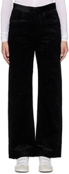Isabel Marant Daryl Wide-leg Corduroy Trousers In 01bk Black