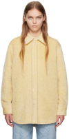 Isabel Marant Alpaca Celiane Jacket In Pale Yellow In 10ly Light Yellow