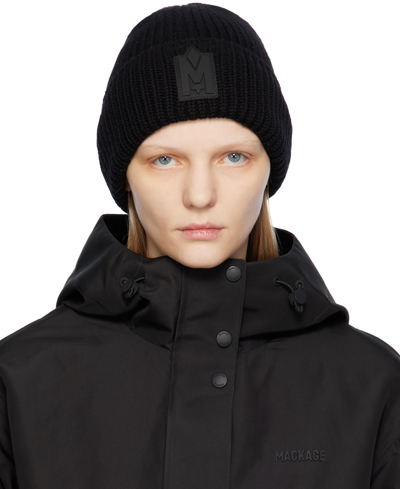 Mackage Black Jude Beanie