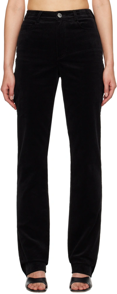 Staud Black Greyson Trousers In Blk Black