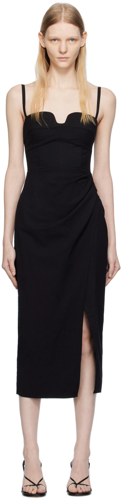 Reformation Alfred Dress In Black