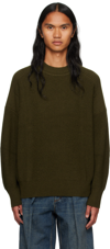 Isabel Marant Barry Crewneck Jumper In 67ki Khaki