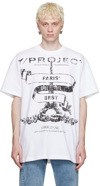 Y/project Logo Printed Crewneck T-shirt In White