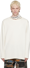 Y/PROJECT OFF-WHITE TRIPLE COLLAR LONG SLEEVE T-SHIRT