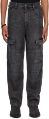 ISABEL MARANT GRAY TERENCE CARGO PANTS