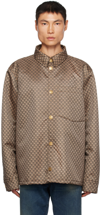 BALMAIN BROWN PADDED JACKET