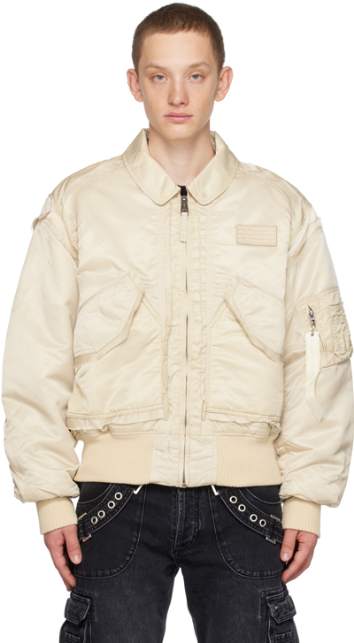 Misbhv X Alpha Industries X Keinemusik Bomber Jacket In Beige