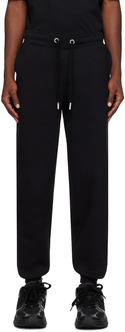 Ami Alexandre Mattiussi Logo-patch Drawstring Track Pants In Black/001