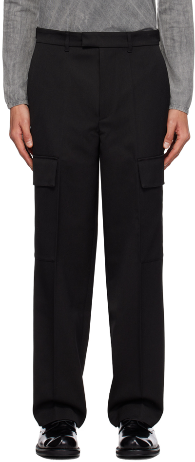 Rohe Tailored Twill Cargo Trousers In 138 Noir