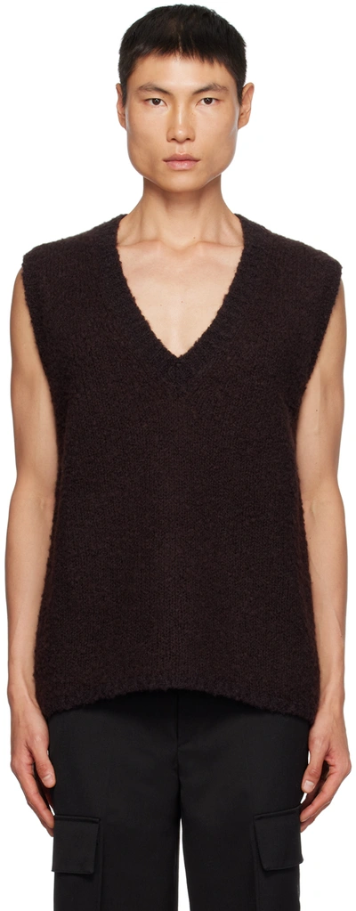 Rohe Brown V-neck Vest In 135 Brown