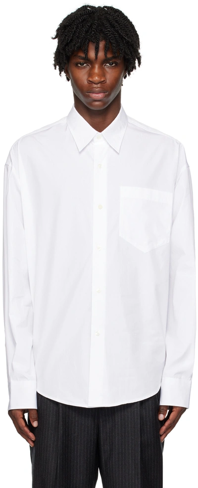 Ami Alexandre Mattiussi White Boxy Fit Shirt
