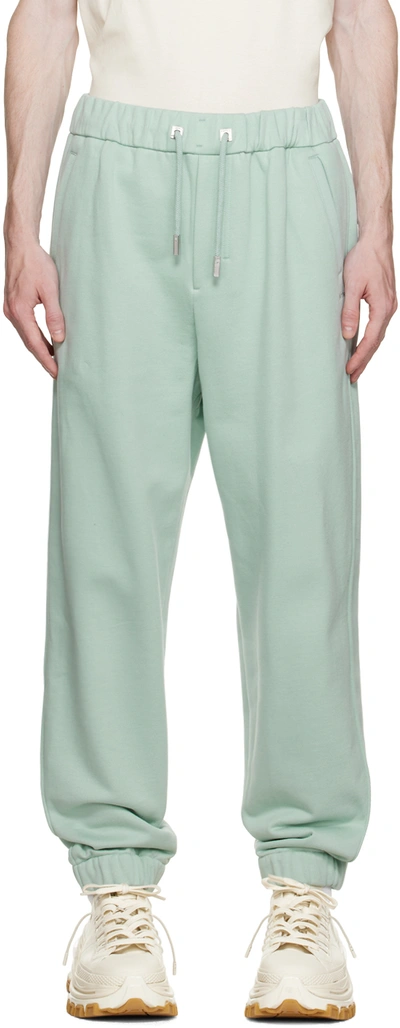 Wooyoungmi Green Four-pocket Sweatpants In Mint 717m