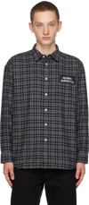 STOCKHOLM SURFBOARD CLUB GRAY CHECK SHIRT