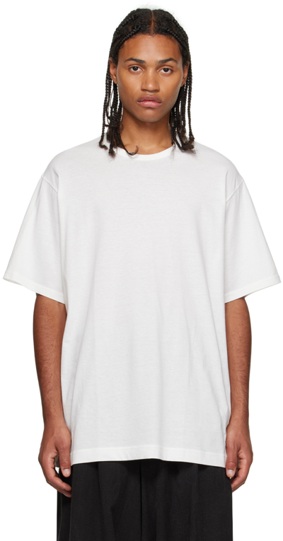 Ys For Men Off-white Printed T-shirt In 1 Off White