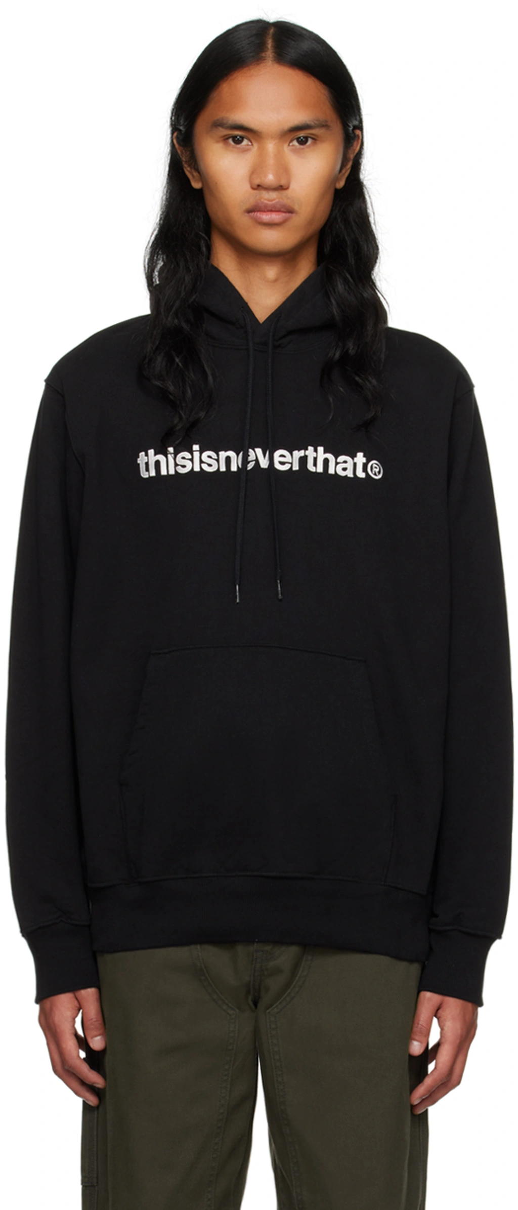 Thisisneverthat T-logo Hoodie In Black | ModeSens
