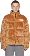 The North Face Beige Versa Nuptse Jacket In Almond Butter