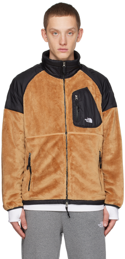 The North Face Versa Velour Fleece Jacket In Brown