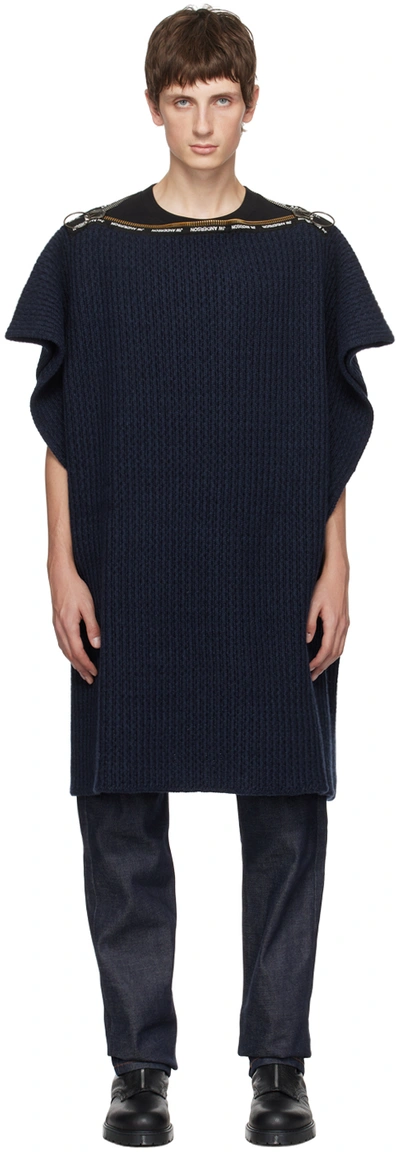 Apc Navy Jw Anderson Edition Sweater In Iak Dark Navy