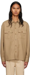 Drôle De Monsieur Beige 'la Chemise Flanelle' Shirt In Beige